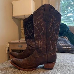 Circle G by Corral Women's Snip Toe Western Cowgirl  Boots